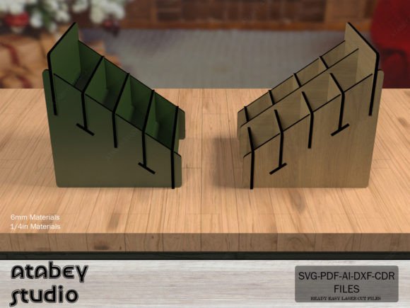 Card Retail Counter Display Tiered Stand Graphics for 3D Shapes