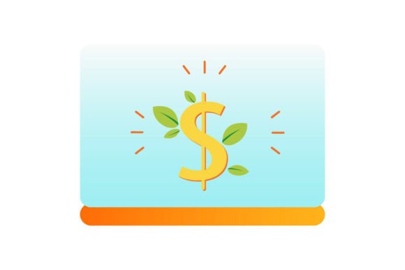Dollar Bar Display Blue Graphics and Illustrations Review