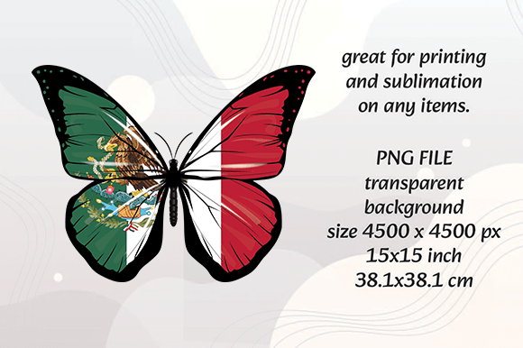 Mexico Butterfly PNG File: Graphics and Illustrations for Sellers