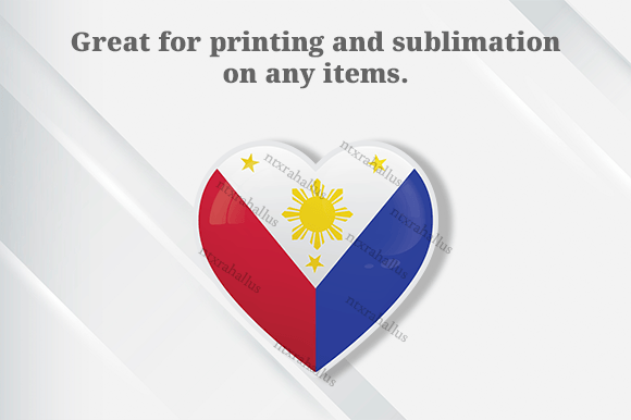 Philippines Love Icon PNG File for Graphics and Crafts