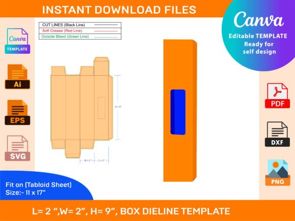 Pillar Candle Display Box Dieline Review
