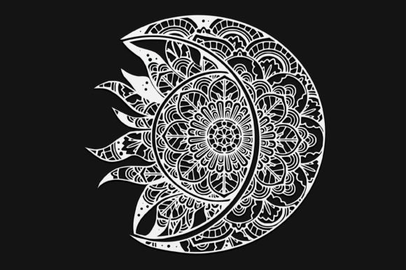 Sun and Moon Mandala Drawing 72 Graphics and Illustrations Review