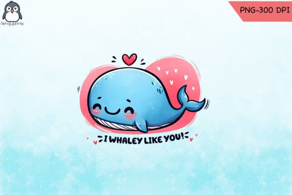Whaley Love You Ocean PNG Graphics for Crafts