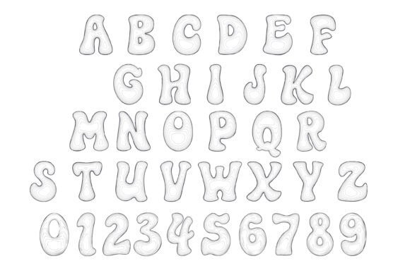 Wireframe Display Alphabet: Graphics & Illustrations for Local Brands